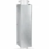 Galvanised downpipe protector 150mm installed on downpipe in car park