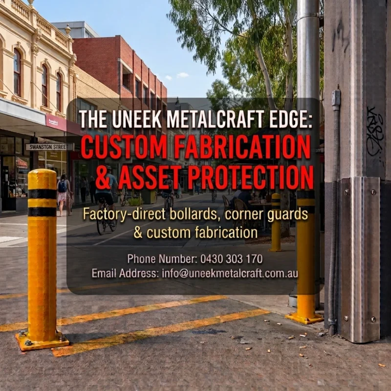 Custom metal bollards and asset protection in Sydney.